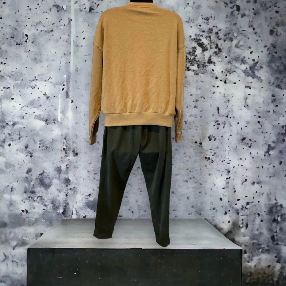 Reflex Fleece Henley Sweatshirt Tan size‎ small - Image 5