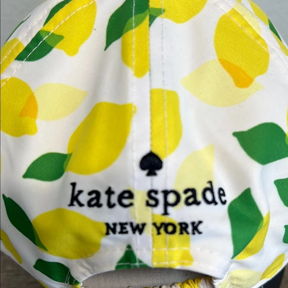 Kate Spade ♠️ | Cream Lemon Toss Baseball Hat 🍋 - Image 6