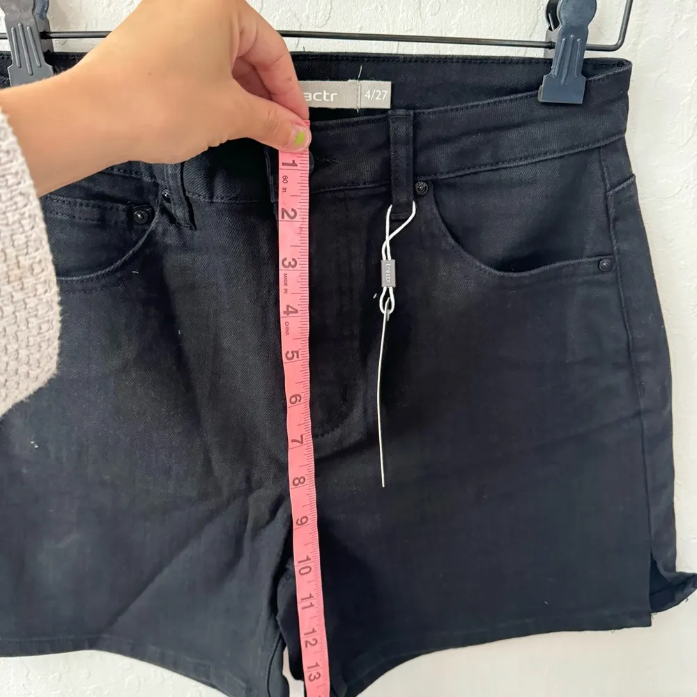 Tractr Black High Waist Shorts Thigh Slit 4/27 - Image 6