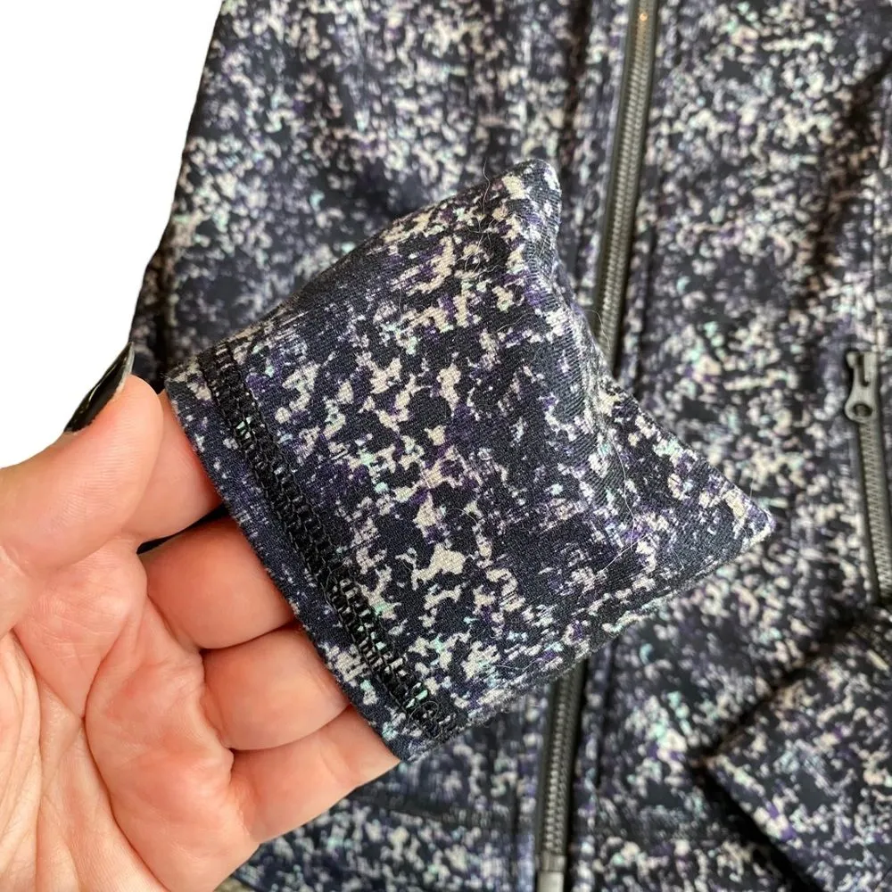 Lululemon Size 2 Forme Jacket‎ Full Zip Black Purple Blue - Image 9