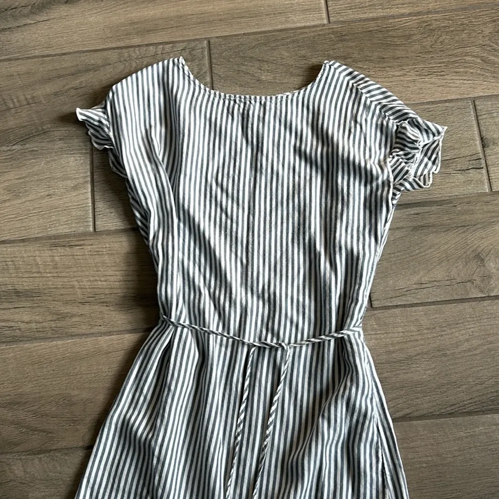 Beach lunch lounge stripe mini dress - Image 2