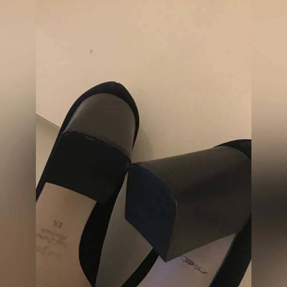 Paul Green women leather canvas pump heel shoes US 11 UK 8.5 - Image 7