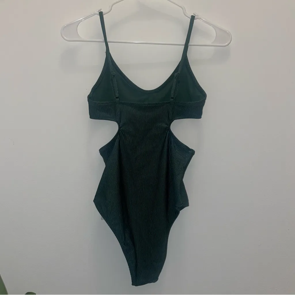 NWT Aerie Shine Rib Voop Cheeky One Piece Swimsuit - Image 7