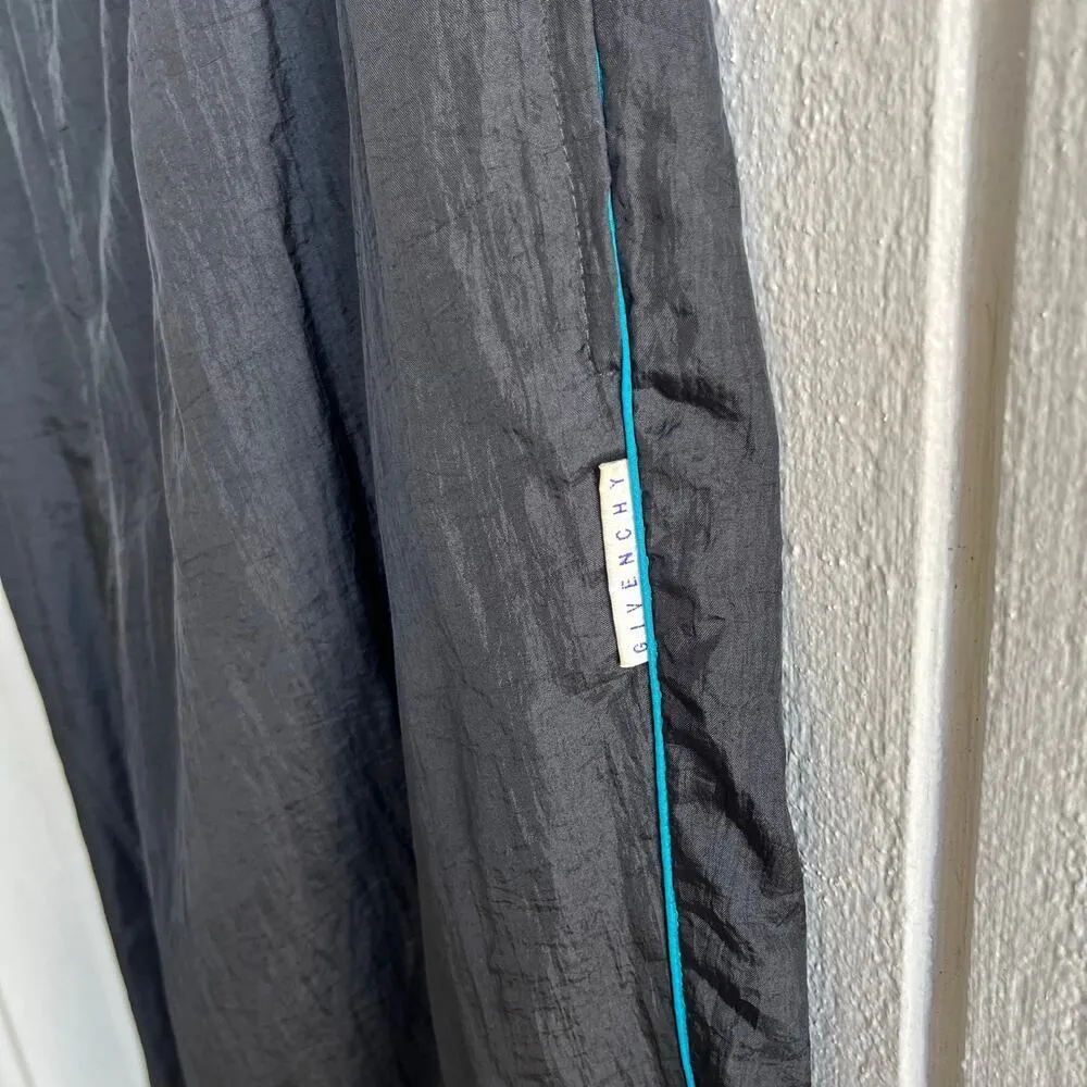 Givenchy 90s Nylon Windbreaker Track Pants Joggers Activewear in Black Size L - Image 3