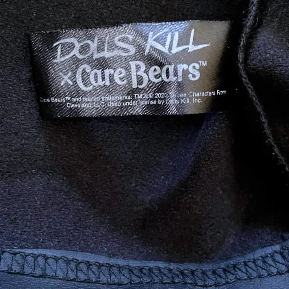 x Care Bears Planet Care Black Faux Leather Mini Skirt - Image 5