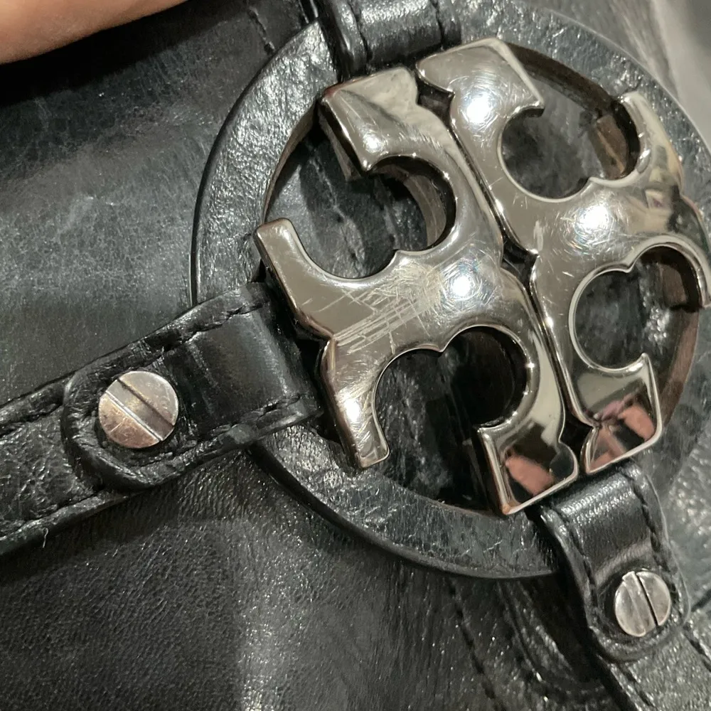 TORY BURCH BLACK LEATHER RIDING BOOTS 4423 - Image 7