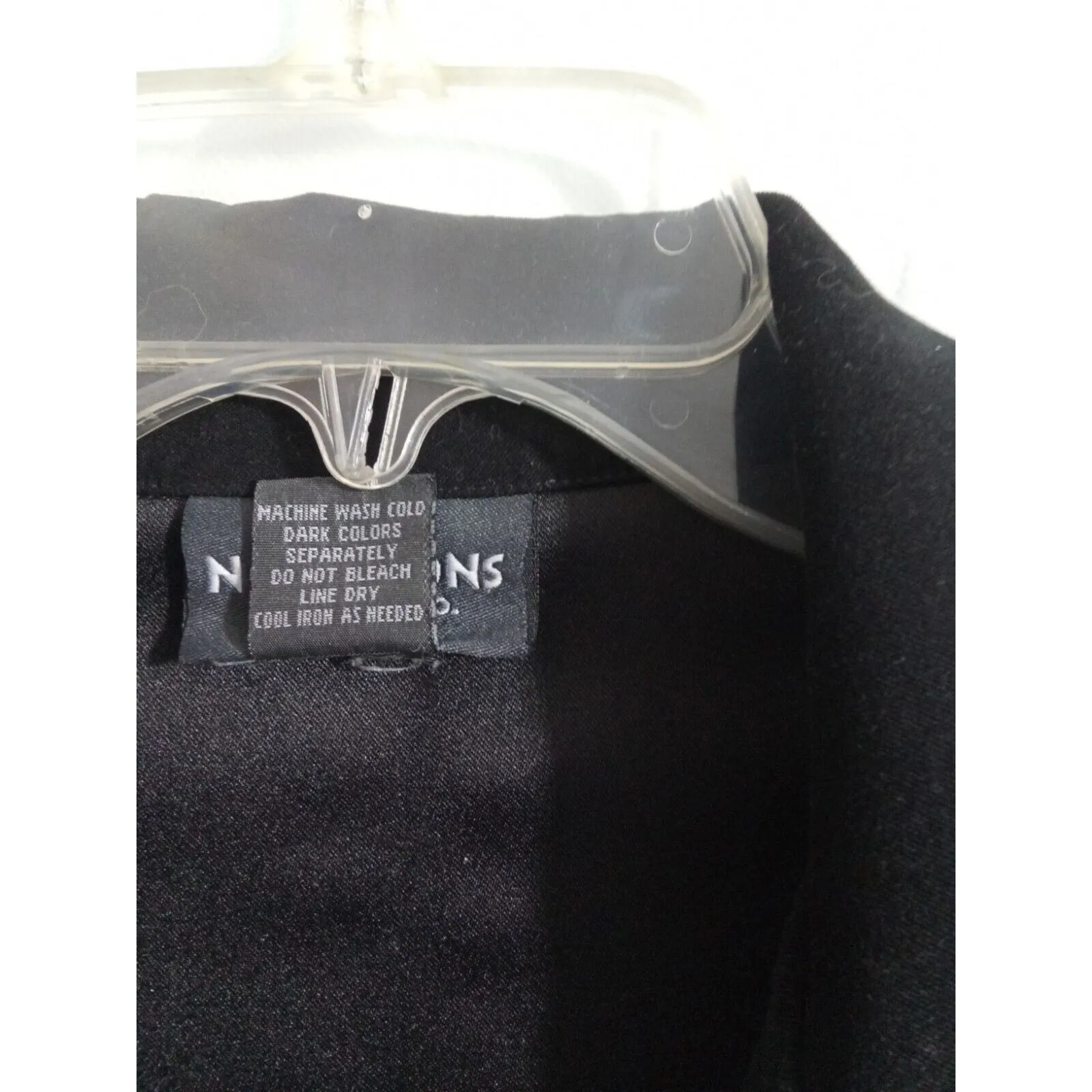 Notations  Clothing‎ Co. Womens Medium Zip Up Jacket Black - Image 6