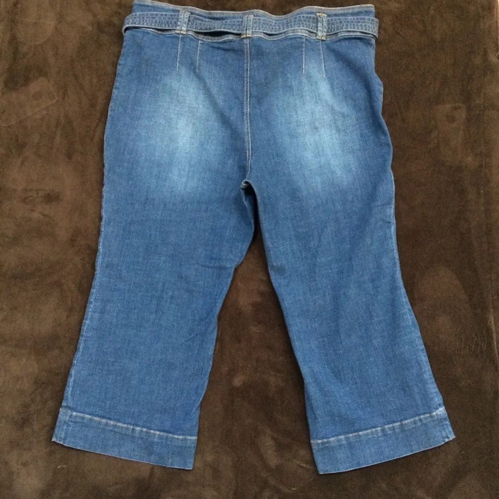 Anthropologie Pilcro And The Letterpress by  High-Rise Cropped Flare Belt Jeans - Image 5