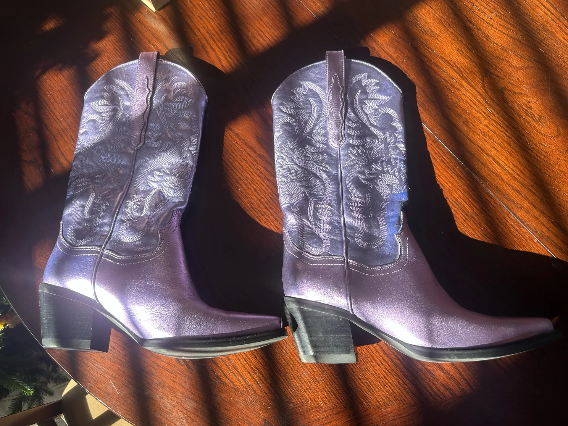 Jeffrey Campbell Metallic Cowboy Boots - Image 4