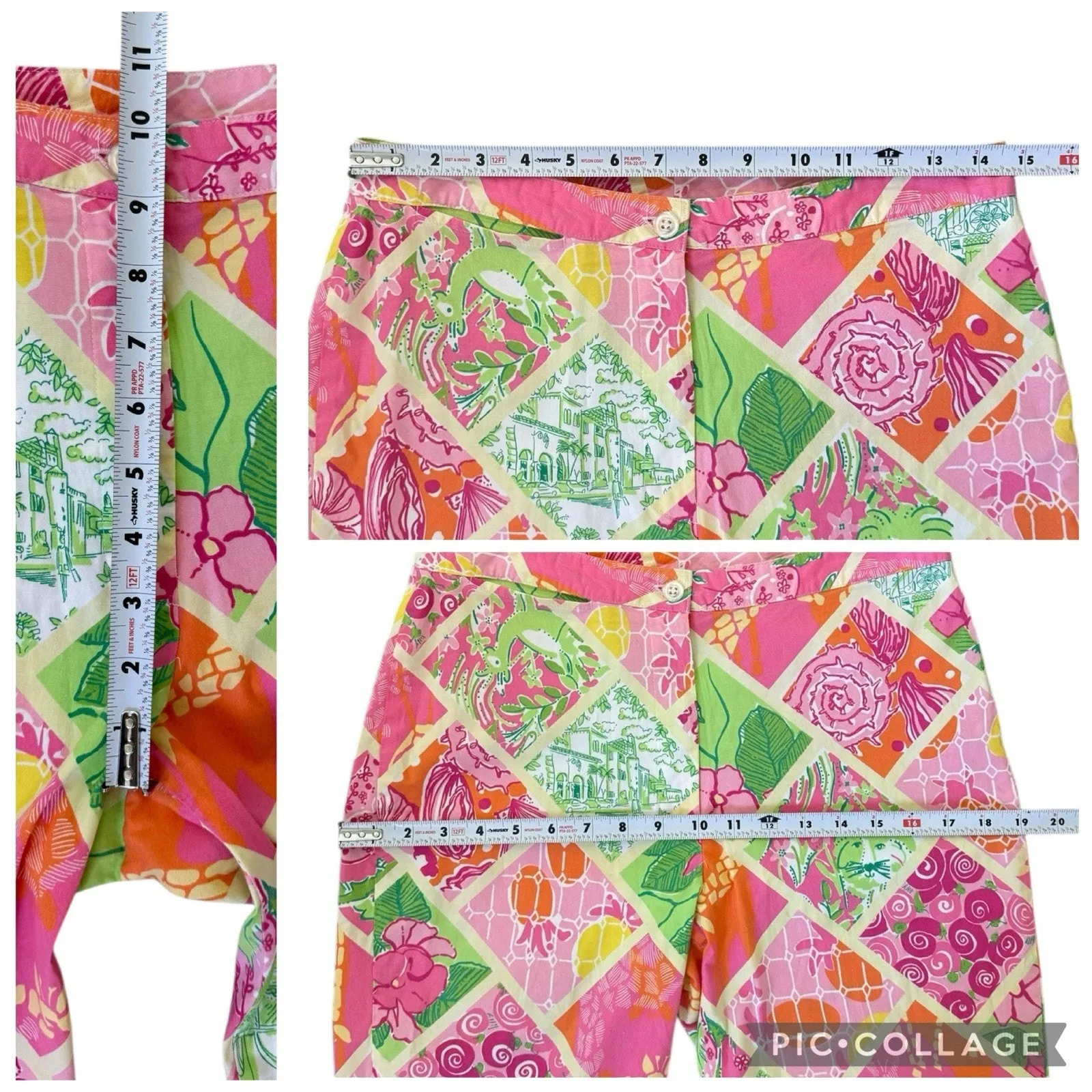 Lilly Pulitzer Surf N Patch Cropped Capri Pants Tropical Resort Women’s Size 8 - Image 10