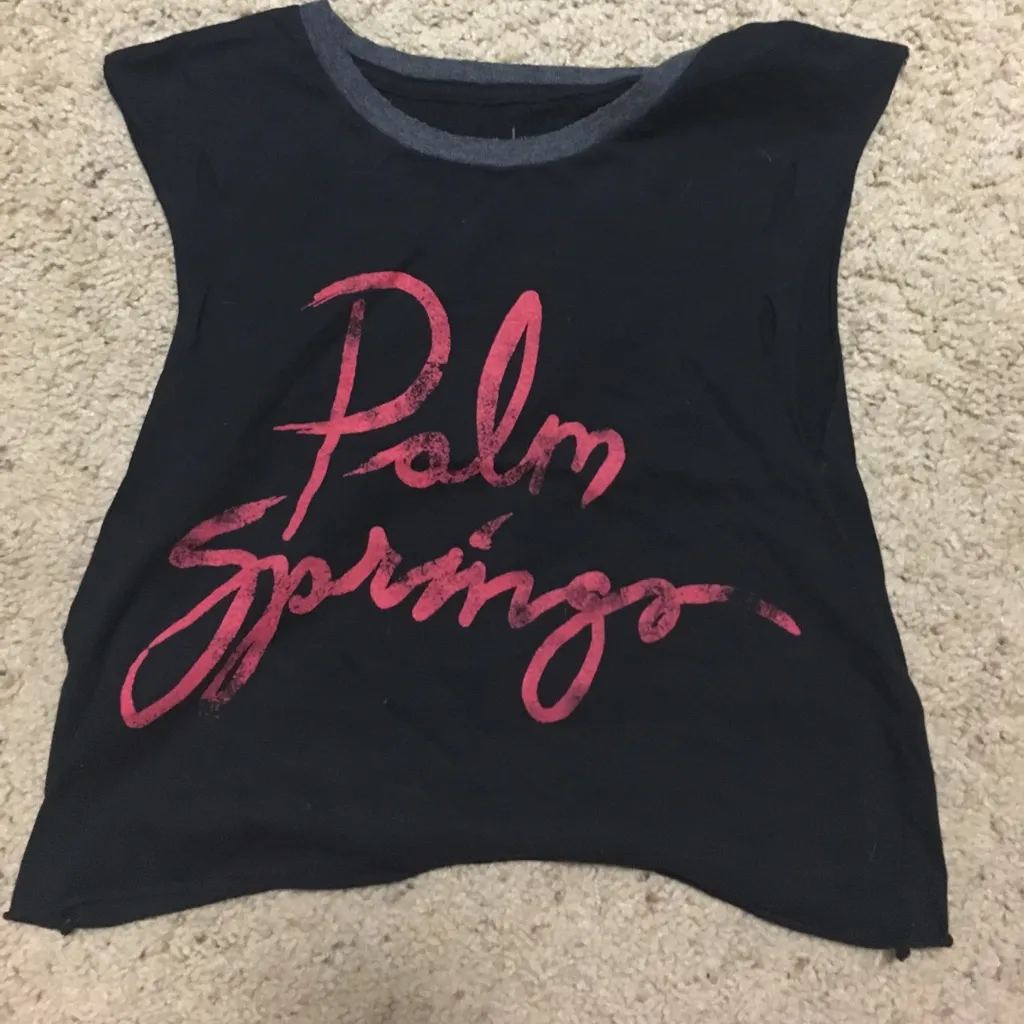 Distressed Palm Springs muscle tee Size Small - Image 2
