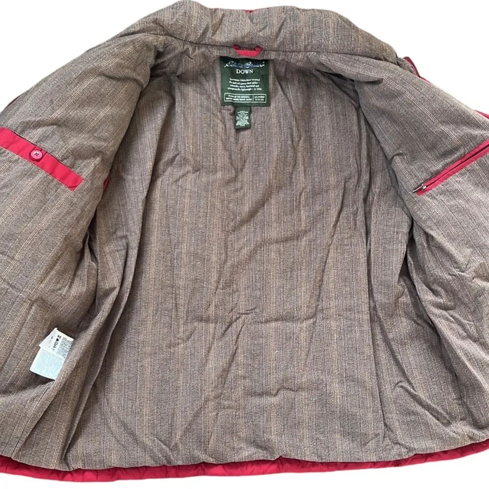 EUC Eddie Bauer Goose Down Puffer Coat Red Size XXL (1X) - Image 6