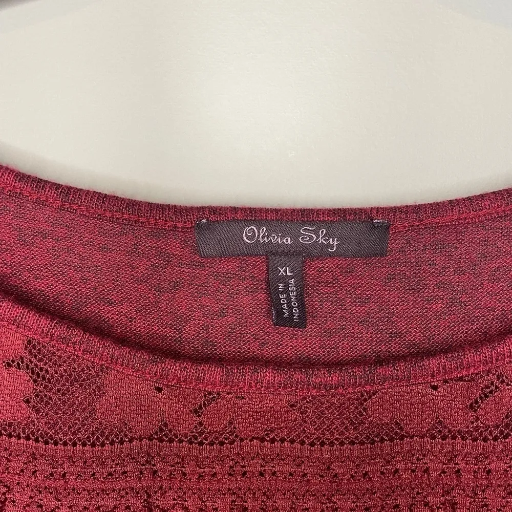 Olivia Sky  Long Sleeve Lace Detail Sweater - Image 2