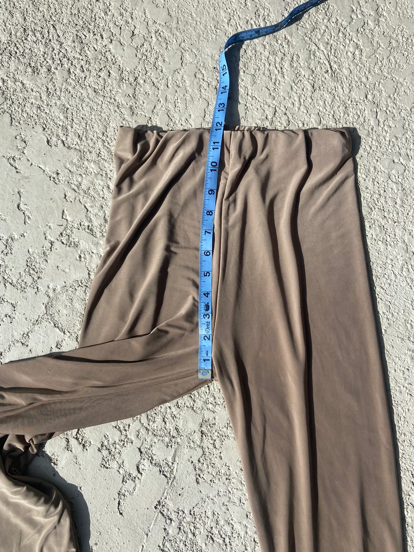 PrettyLittleThing High Rise Tan Leggings  - Image 6