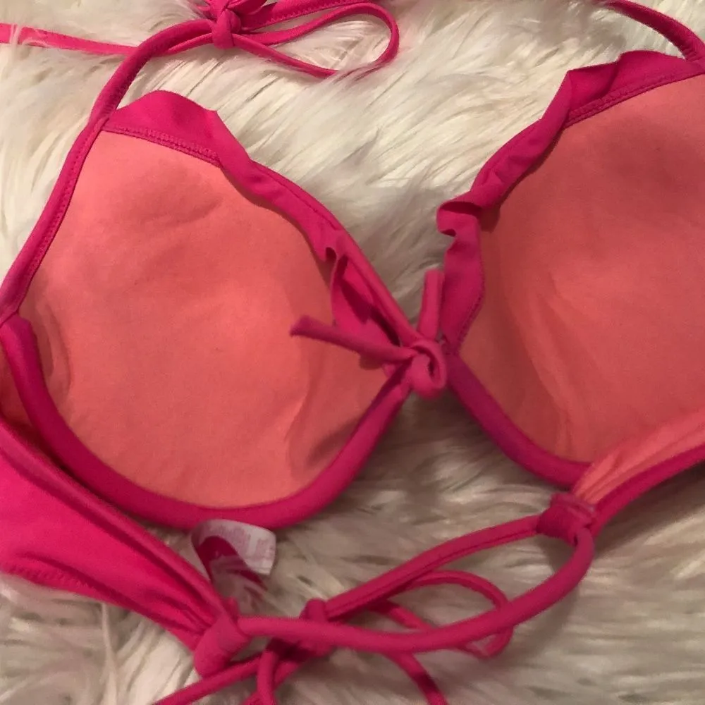 Victoria's Secret Push Up Pink Swim Bikini Top - Image 3