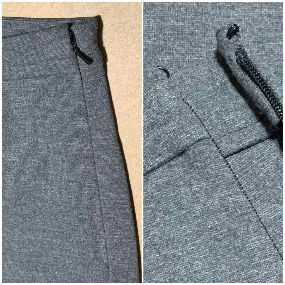 PINKO Sweat Trousers Melange Flare Cuffs in Grey, Made in Italy,Size 38 IT (2US) - Image 13