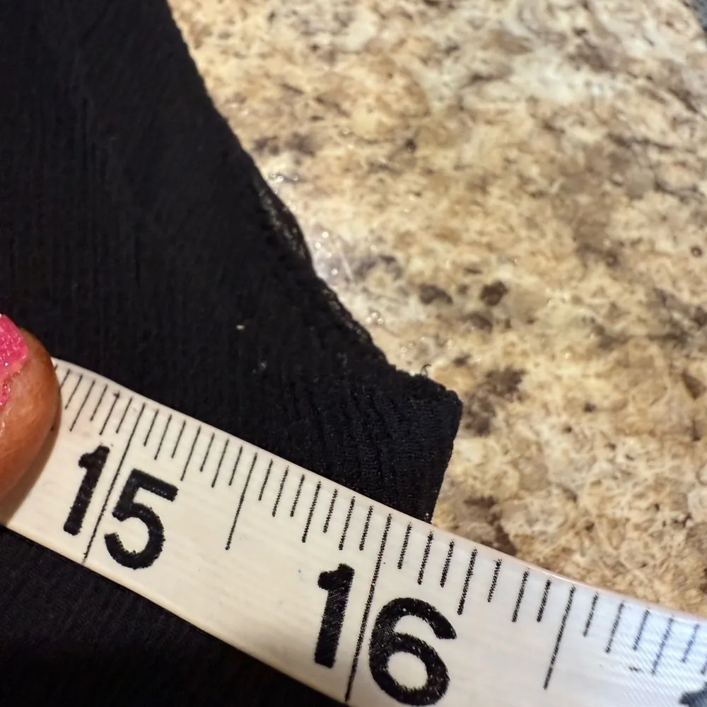 Black Sleeveless Pleated Blouse Mandarin Collar Size 0 - Image 6