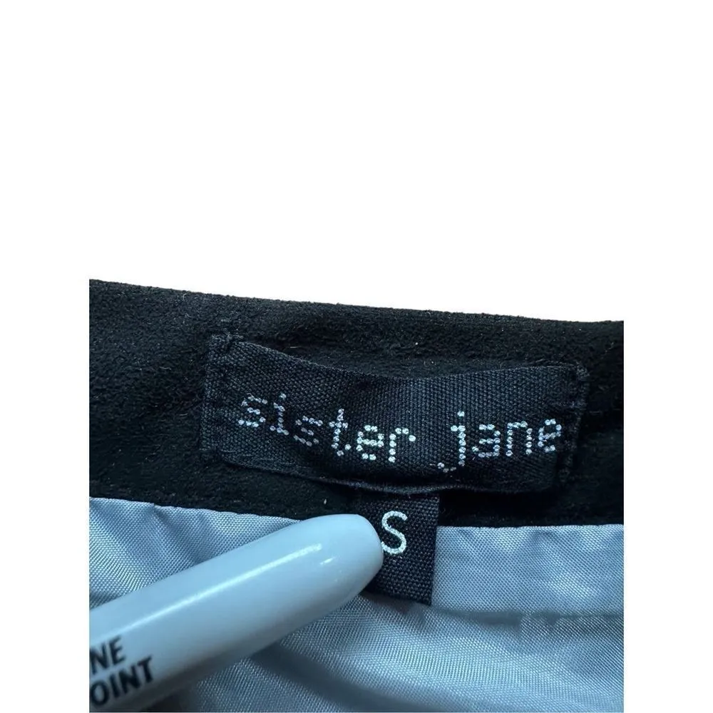 Sister Jane faux suede multicolor straight skirt sz S Gray - Image 4