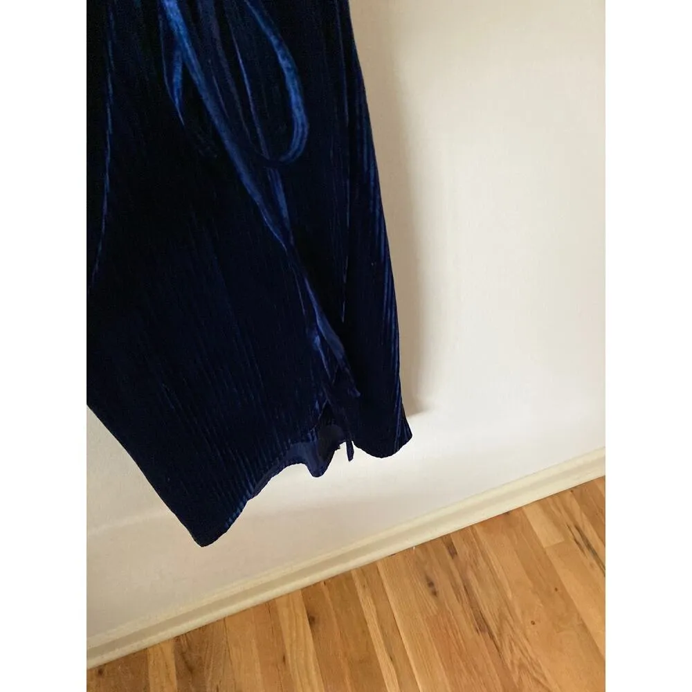 Revolve Privacy Please Low Cut Velvet Midi Dress Purple Size XS NEW - Image 6