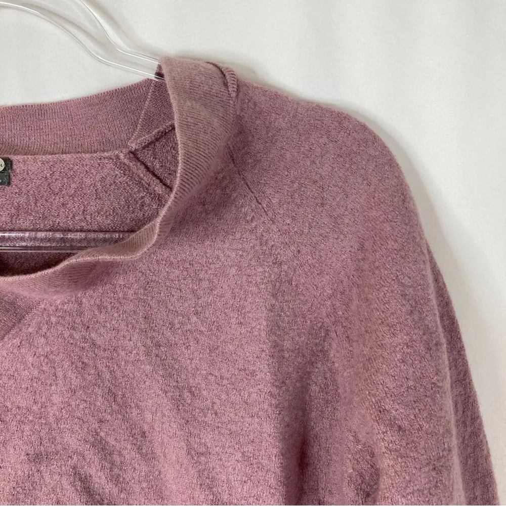 Anthropologie | Merino Wool Lilac Pink Cropped Sweater XS - Image 2