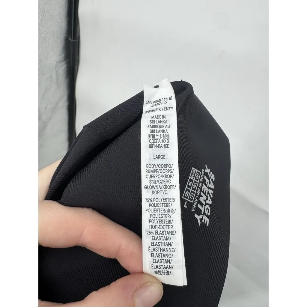 Savage Fenty Hotline High Waist Legging‎ Black Caviar Pink Highlighter Sz 12/14 - Image 5