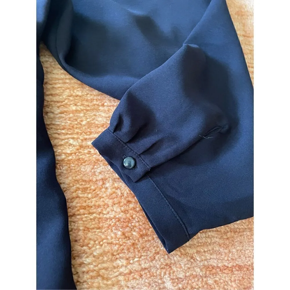 LENDS END BLACK BLOUSE - Image 3