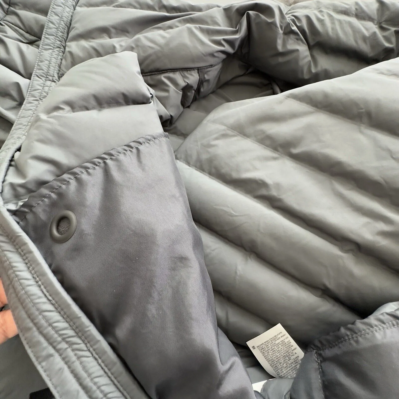 Adidas Varilite RL Jacket L Women's puffer quilted lightweight gray - Image 9