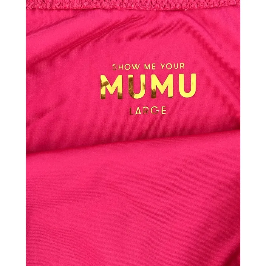 Show Me Your Mumu Sail Bikini Bottom in Dragonfruit Punch Pink L - Image 9