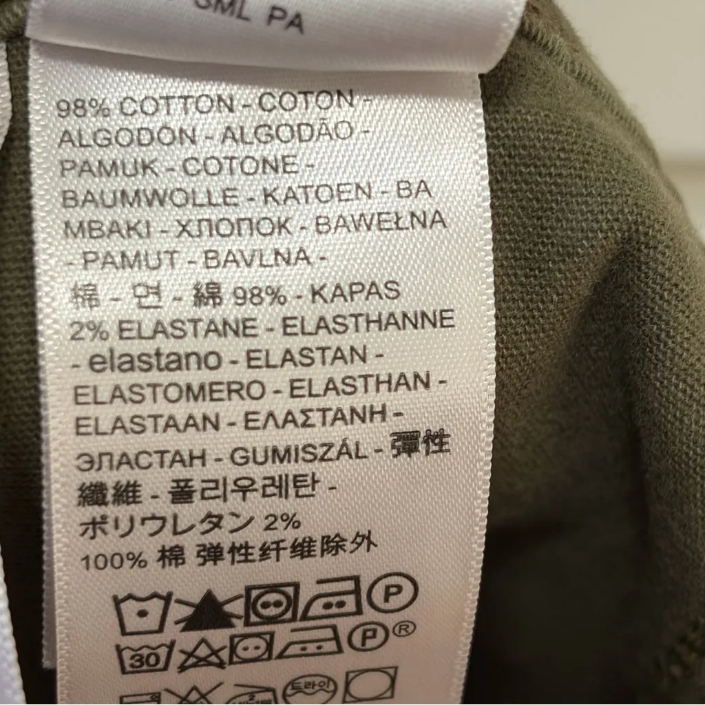 Levi’s Utility Chino Pants size 30 Olive Green Straight Leg Ankle Length - Image 10