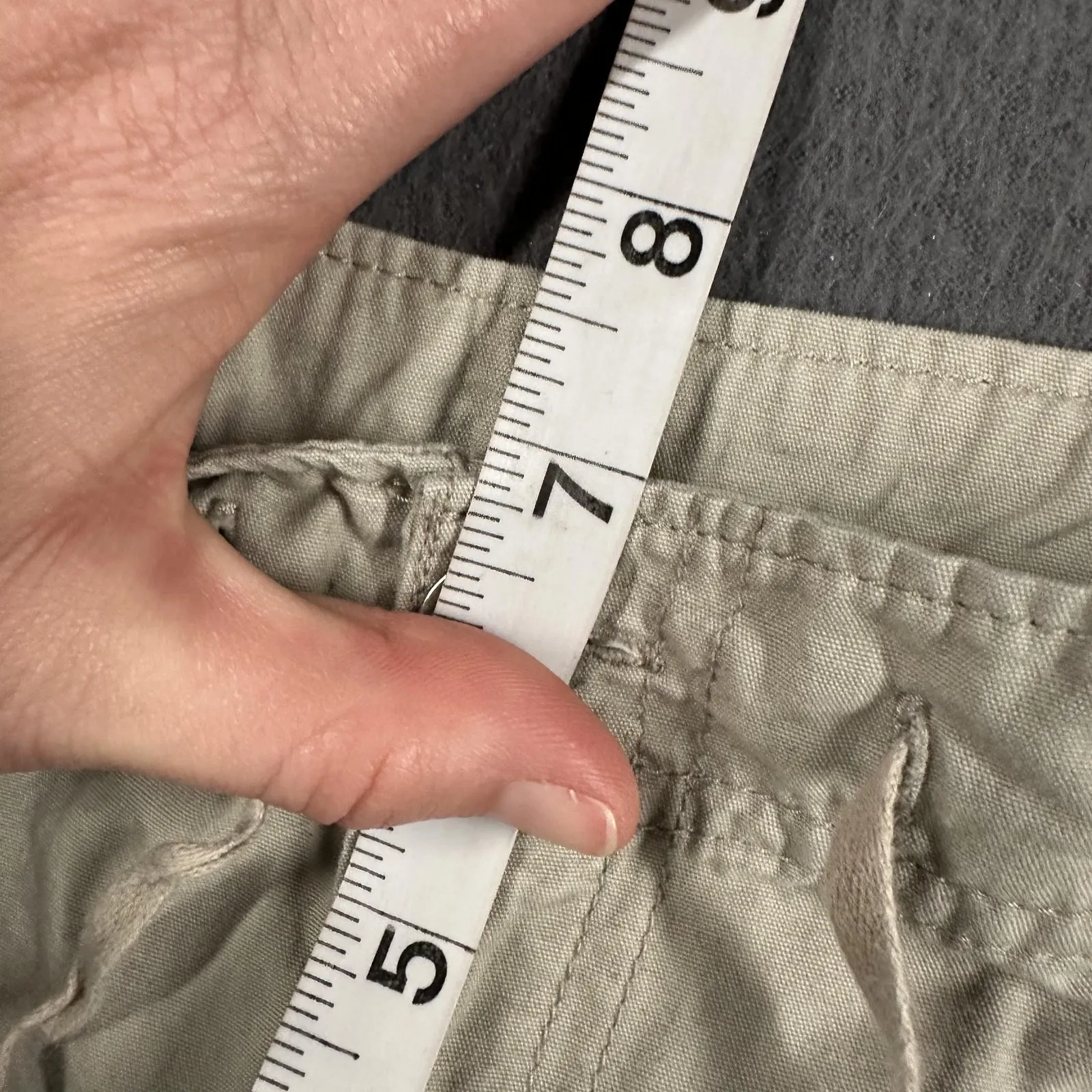 Patagonia Shorts Womens 2 Beige Organic Cotton Utility Drawstring Hiking Casual - Image 9