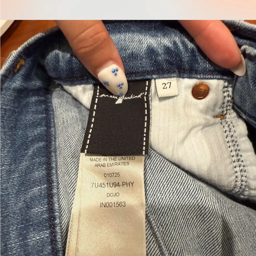 7 For All Mankind Dojo flare jeans in blue denim 
Prophecy - Image 6