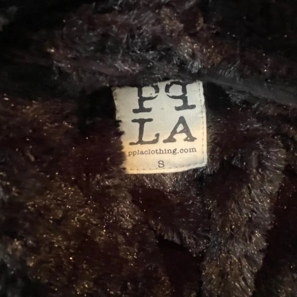 PPLA Clothing Fur Lined‎ Vest Black - Image 4