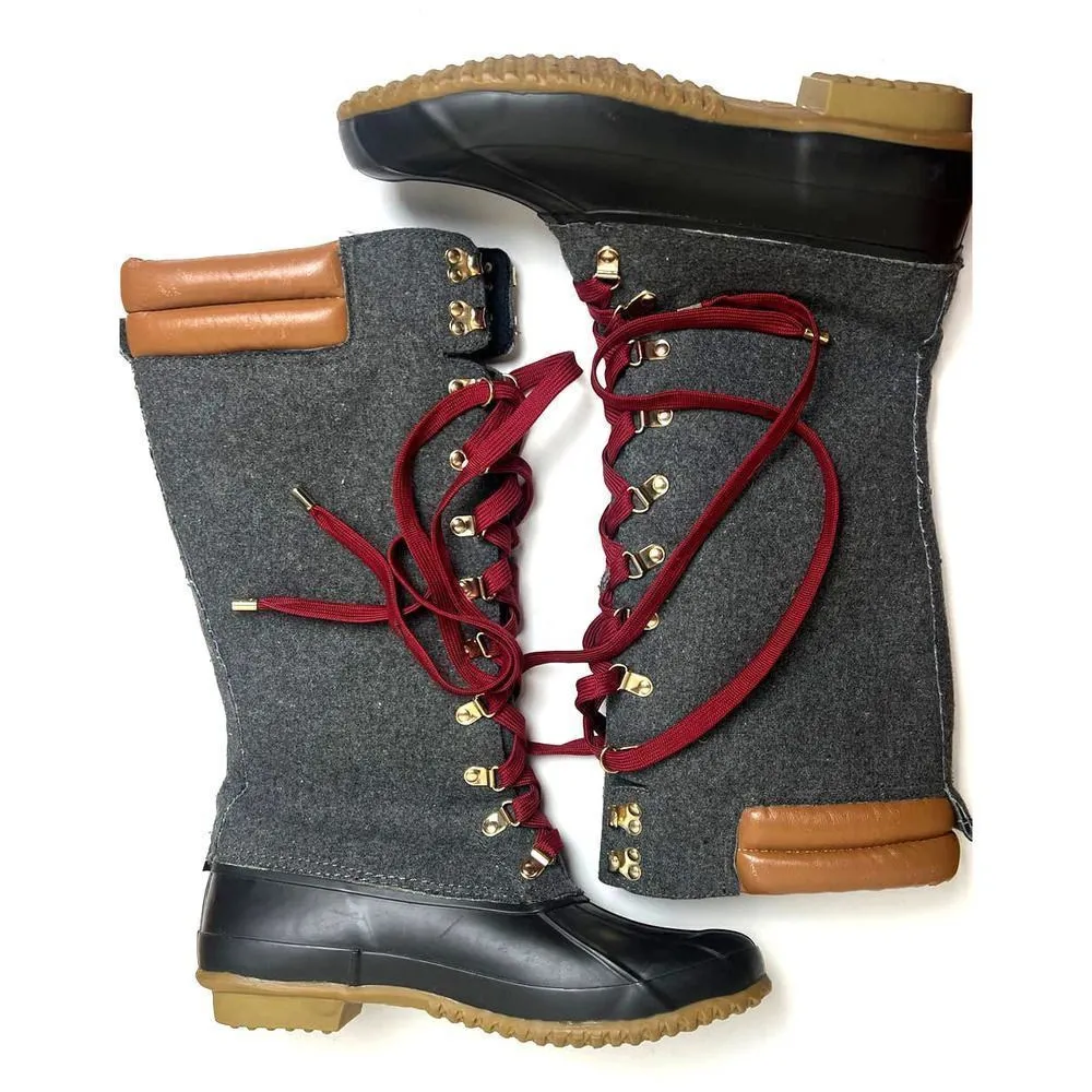 JOIE Demelza Winter Rain Boots in Charcoal Sz. 39 (US 9) - Image 1