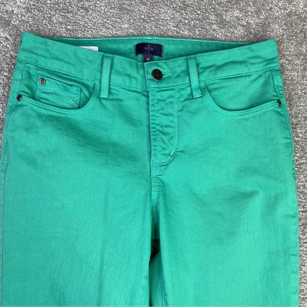NYDJ Clarissa Jeans Women’s 4P Green Ankle Skinny Mid-Rise Comfort Stretch - Image 2