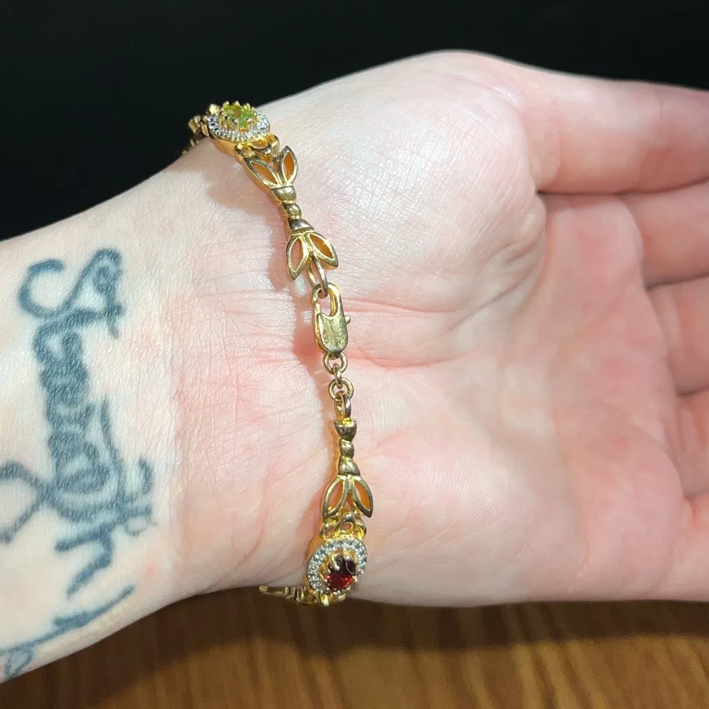 PAJ BR China birth stone bracelet Gold - Image 4