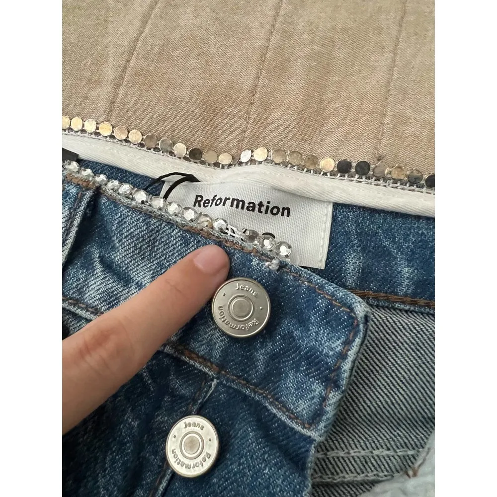 Stardust Straight Leg High Rise Jeans Medium wash - Image 6