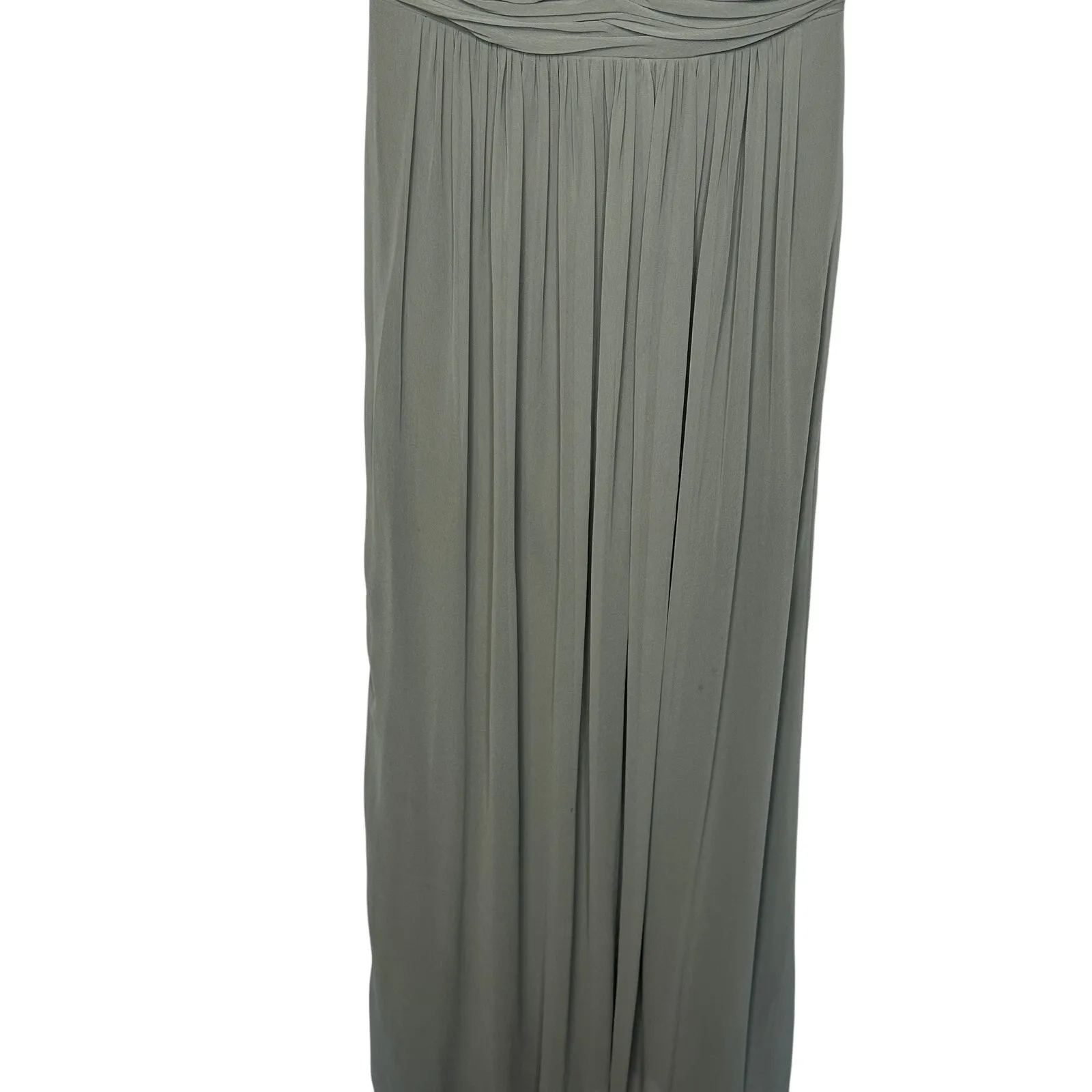 Dessy Collection‎ Charcoal Gray Style 2833 Halter Bridesmaid Formal Dress Size 4 - Image 4
