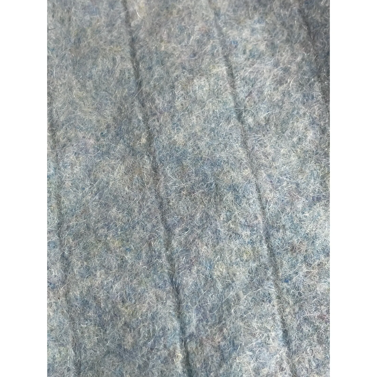 The Baggy Shag by Lord Jeff Blue Wool Long Sleeve Mock Neck Sweater Top Size XL - Image 4