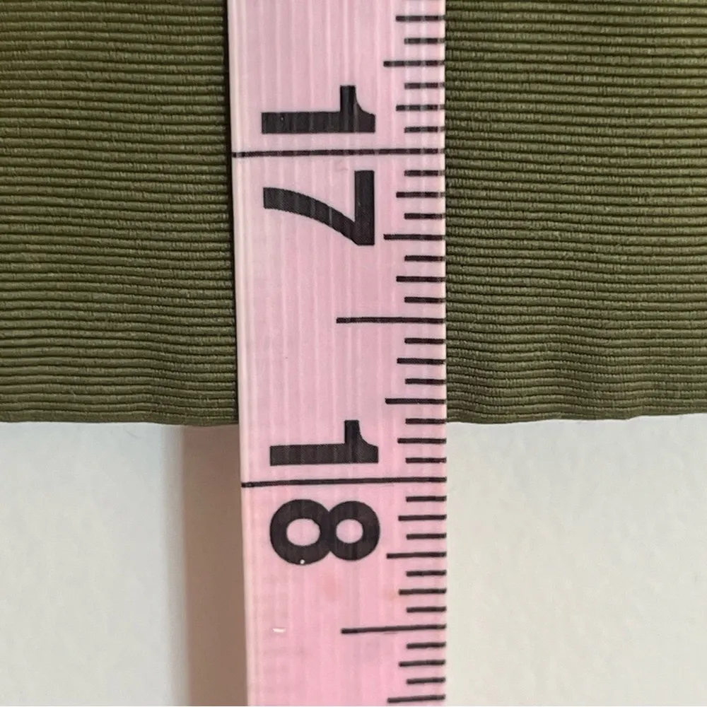 Women’s Kate Spade Saturday Olive Green Pleated Faux Belted Mini‎ Skirt Size 10 - Image 5