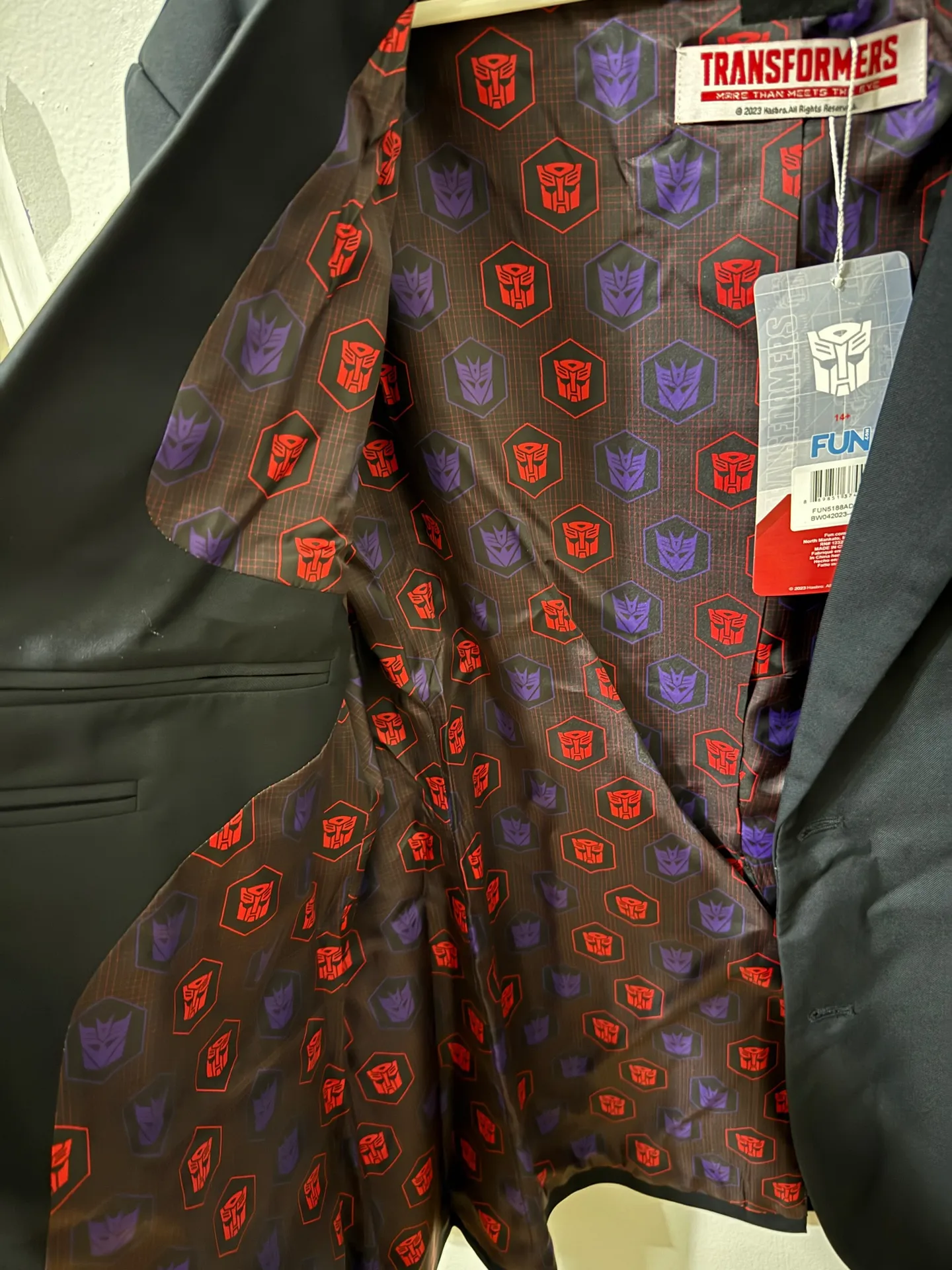 Men's Transformers Themed Blazer new with tags. Blue Size 46R - Image 7