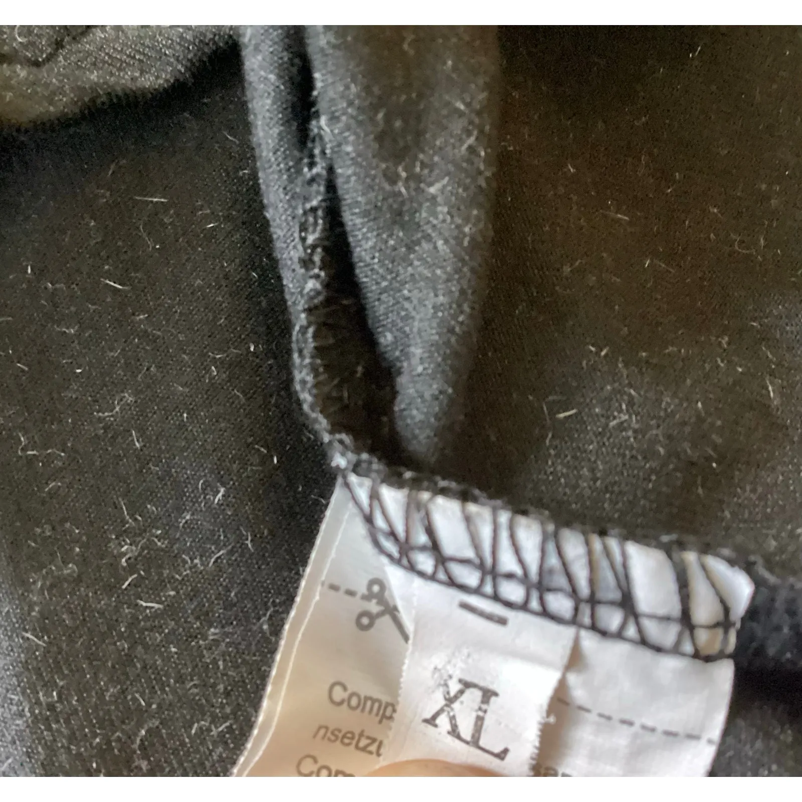 Fun Word Art Couples Tee Black Size XL - Image 5