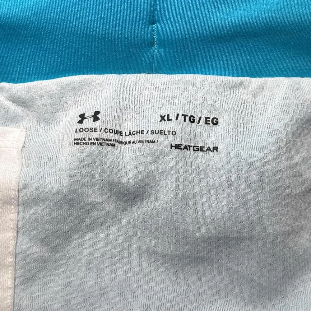 Under Armour Women’s blue and black sportswear Athletic Shorts Size XL - Image 5