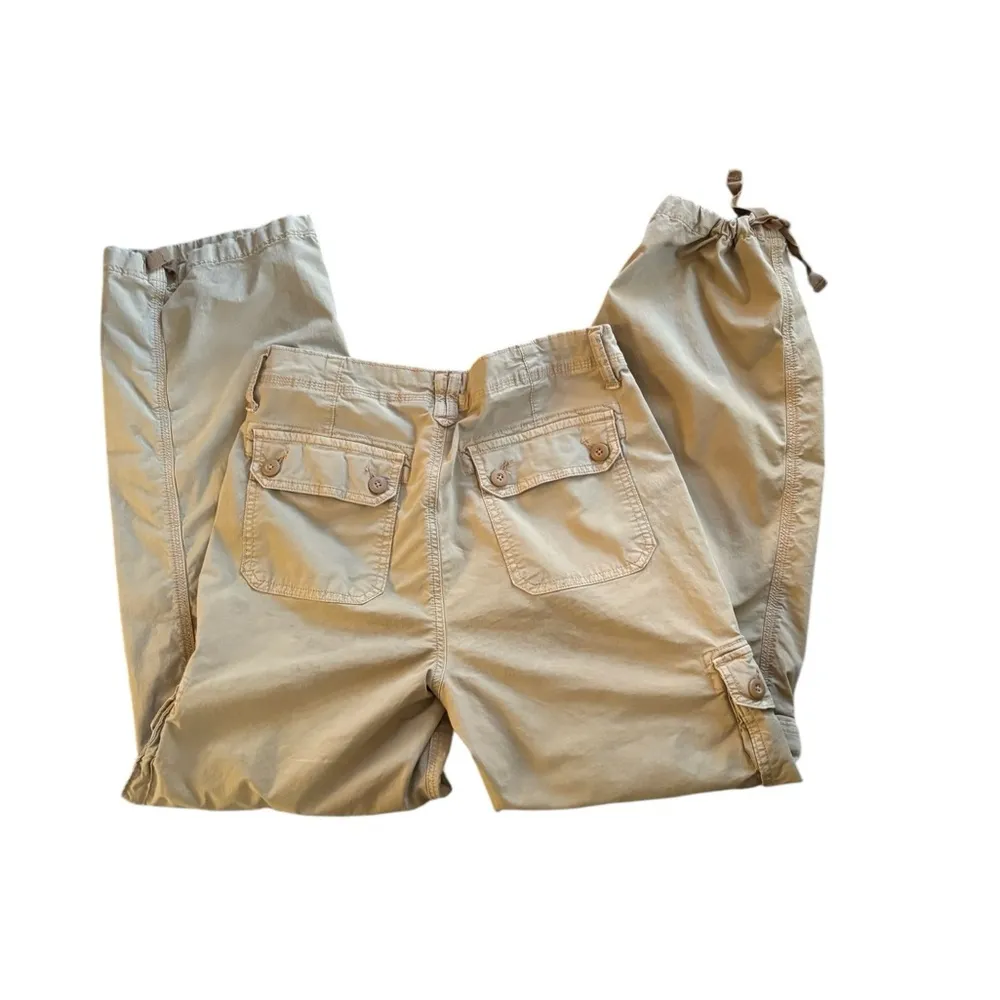 AE  Real Good Parachute Baggy Jogger Sz 8  Cargo Pockets Khaki - Image 6