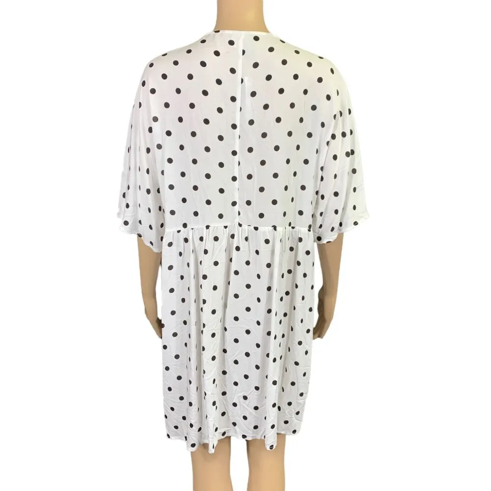 ASOS Womens Shirt Dress Maternity Nursing Polka Dot Button Down Relaxed Fit Sz 8 - Image 7