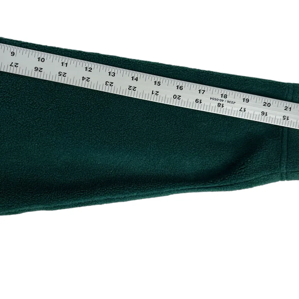 C.D. Sport M Green fleece pull over top with winter Patriotic Snowman Winter Size M - Image 9