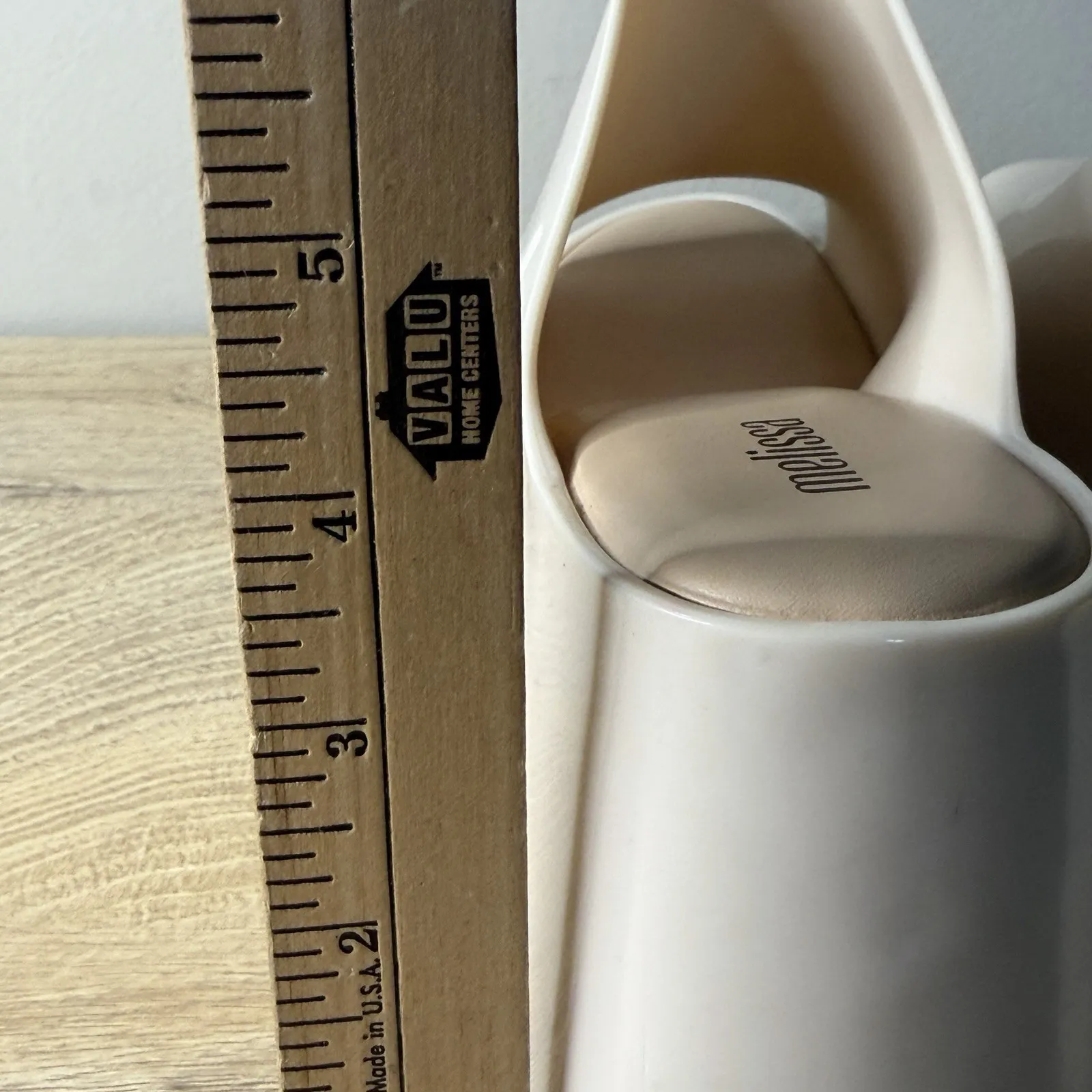 Melissa Patty Peep Toe Platform Slide Sandal Cream Wedge Jelly Shoes Womens 9 - Image 15