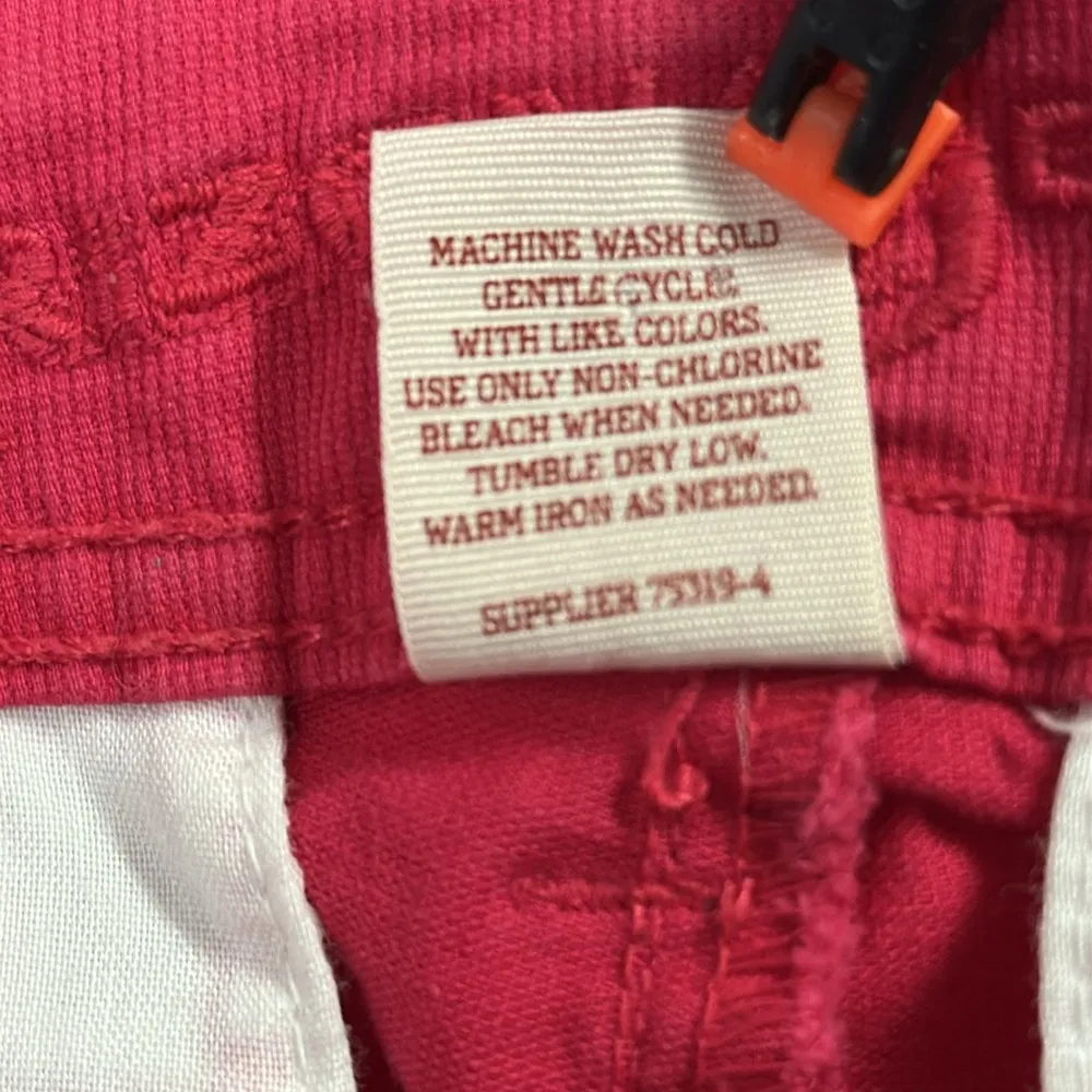 Arizona Cotton Twill Dark Pink 2 Pocket Faux Back Pocket Shorts Juniors 5 - Image 9