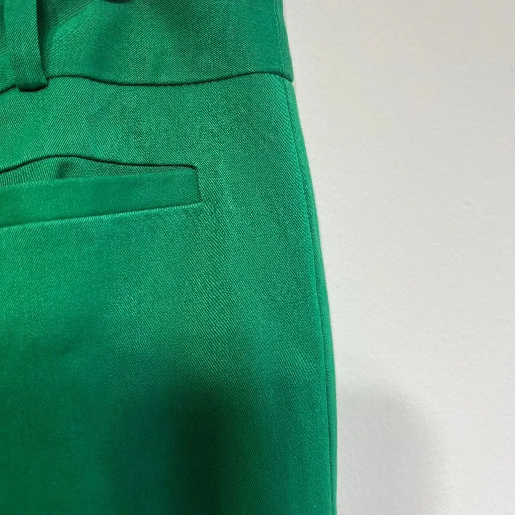 Anthropologie The Essential Crop Flare Pants Green 2 Women - Image 3