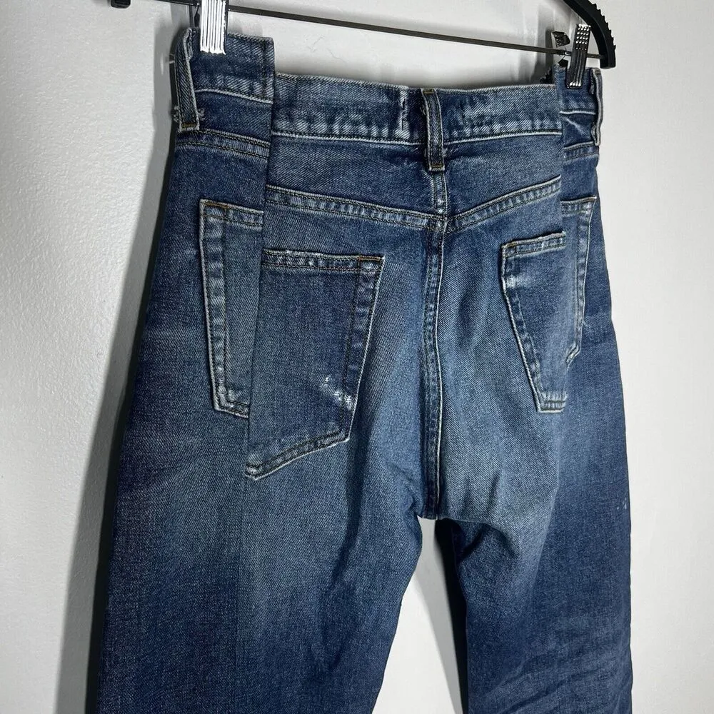EB Denim 27 OG Reinvented Reclaimed Distressed Denim Jeans Blue - Image 5