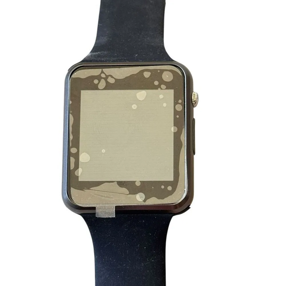 Unisex Black Smart Watch with Charger # 2483 Black - Image 4